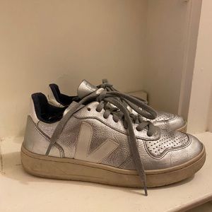 VEJA silver sneakers